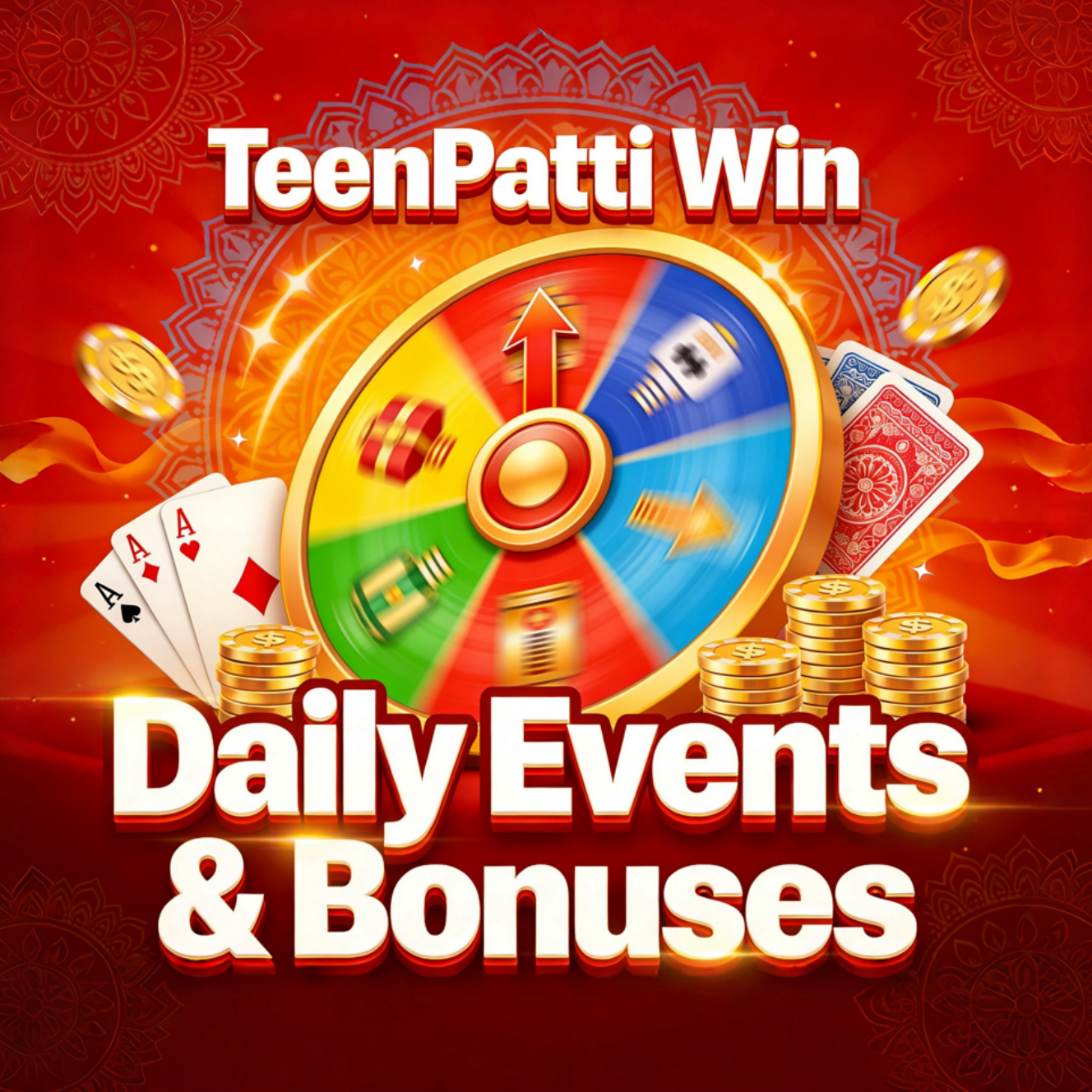Teen Patti Win &ndash; Daily Bonus, Free Spins, VIP Rewards & Referral Commission in India